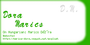 dora marics business card